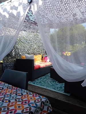 Polyester Oxford Camouflage Sail Shade Anti UV For Sun Protection